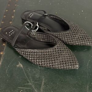 Women's Emerson Slingback Flats - A New Day black 6.5